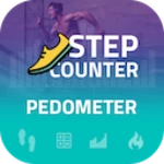 step counter - pedometer android application logo